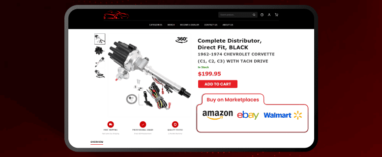 connectivity with marketplace automotive ecatalog